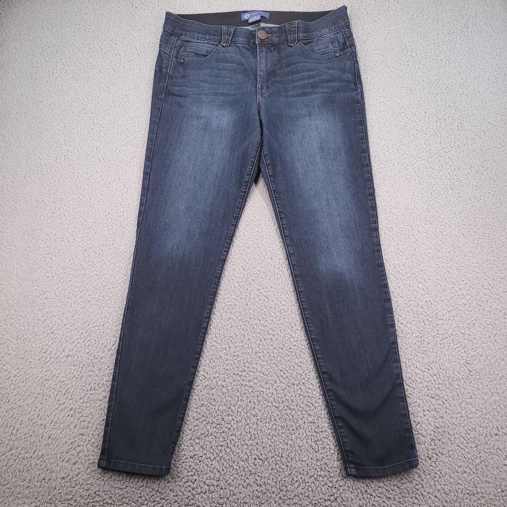 DEMOCRACY Jeans Size 12 Skinny "Ab" Solution Dark Wash Stretch Denim